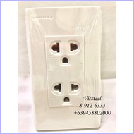 ๑ ⊙ Panasonic Duplex Universal Outlet with Ground WEG 15929 with cover