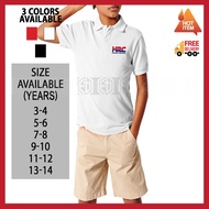 Baju Polo Kolar T Shirt Honda HRC Sulam Cotton Budak Kids Kanak Lelaki Pakaian Boys Fashion Children