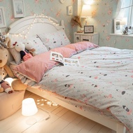 少女漫畫 100%精梳棉 床包組 台灣製造