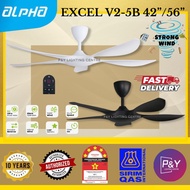 ALPHA ALKOVA EXCEL DC MOTOR CEILING FAN WITH 6 SPEED REMOTE CONTROL (5B/42"),(3B/56")