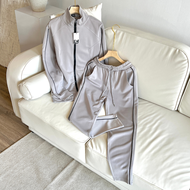 Bộ đồ thể thao nam BAMI HOME Set quần áo vải cotton back co giãn áo dài tay quần dài BTT04