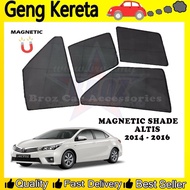 Magnetic Custom Fit Oem Car Sunshade / Sunshades / Sun shade - UV Proof For Toyota Altis 2014-2016 (