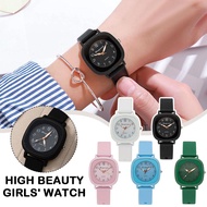 Retro Fashion Sport Watches Silicone Strap Digital Niche Square Watch Watch Women's Watch Men K5T3