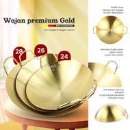 Premium Gold BMW Kitchenware Wok Thick Non-Stick Frying Pan Wok Pan Size 24CM / 26CM / 28CM