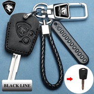 Genuine Leather Car Key Cover For Proton Saga gen2 Proton Persona saga flx Key Case Keychain