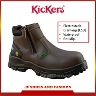 KICKERS WATERPROOF ESD PREMIUM LEATHER SAFETY SHOE 3068 | Kasut Keselamatan Kalis Air 3066