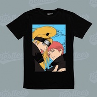 Men / / Japanese Anime Naruto Deidara Manga T-Shirt (Black)