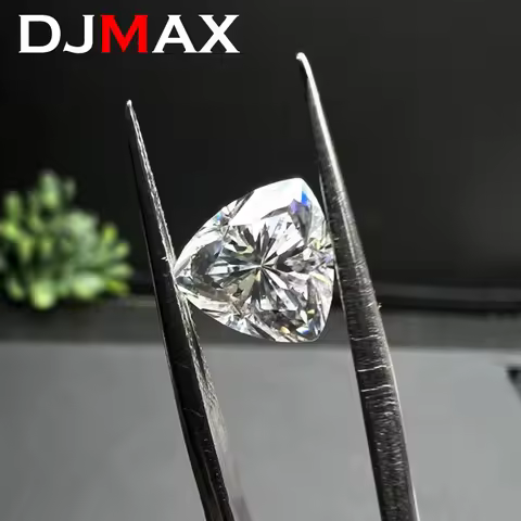 DJMAX 2-14mm Trillion Cut Moissanite Loose Stones Full Triangle Moissanite Diamond Gemstones D Color