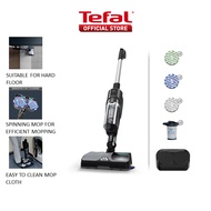 Tefal X-Combo Cordless 2-in-1 Handstick Vacuum &amp; Spin Mop Cleaner GF3039 – Smart Aerospin Technology, 60-Minute Battery