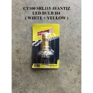 MODENAS CT100 YAMAHA SRL115 AVANTIZ LED BULB H4 WHITE PUTIH YELLOW HEAD LAMP MENTOL FRONT LAMPU DEPA