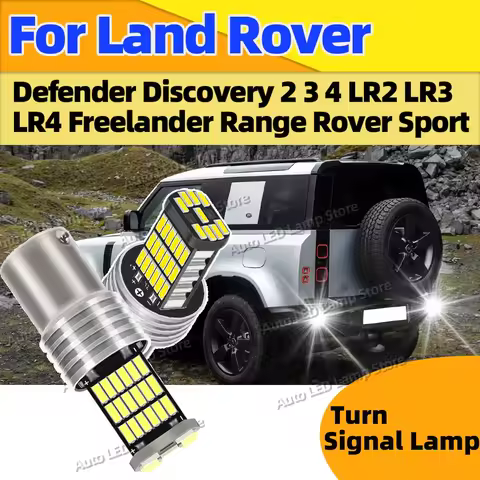 2PCS LED Reverse Light Backup Blubs 1156 6000K BA15S P21W Lamp For Land Rover Defender Discovery Fre