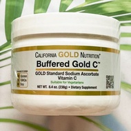 วิตามินซี แบบผง สูตรบัฟเฟอร์ Buffered Gold C Non-Acidic Vitamin C Powder Sodium Ascorbate 238g (Cali