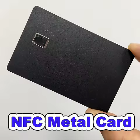 nfc metal card customized uv print and laser stainless steel card slot contactless payment Dual Inte