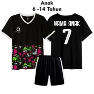 FREE SCREEN PRINTING FREE Custom Name and Number Children's Football Shirt Set Screen Printing Name 