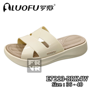 Sendal Karet Wanita EVA Selop Wedges Luofu Spons EVA Sandal Luofu Trendy Wanita Terbaru E7223 BRK4W 
