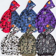 BAPE SHARK WGM CAMO 1ST FULL ZIPPER HOODIE JACKET FULL EMBROIDERY FULLPRINT BAPE Hoodie