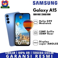 hp baru samsung galaxy a15 | a15 5g 8/128gb - 8/256gb garansi resmi - 8+8/256gb blue +full aksesoris