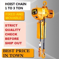 1~3 Ton Electric Chain Hoist Lifting Crane Block Lift Hook Single Double Chain Hoist Crane 4 Meter R