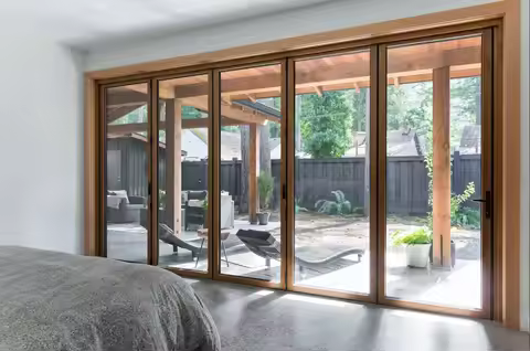Accordion Door Original Factory Heat Insulation Folding Door System Double Glazed Aluminium Sliding 