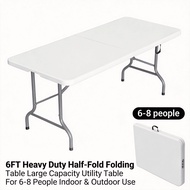 5ft/6ft Heavy Duty Foldable Table portable Outdoor long table