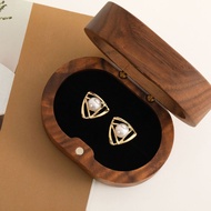 Silver Diamond Diamond Diamond Pearl Retro Light Luxury High-End Earrings Female Earrings Geometric 