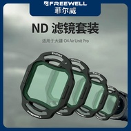 FREEWELL FREEWELL Suitable for DJI O4 Air Unit Pro Filter O4 Sky End ND Filter ND8/16/32/64 Set