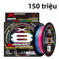 YGK X8 Nhật Bản Nhiều Màu Bện Dây Câu Cá PE 150M/200M 8 Dây Bện Dây Cho Câu Cá Sông Đại Dương Hồ