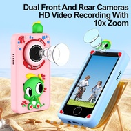 Children Mini Mobile Phone Camera Multi-Function Dual-Camera Photography Video Big Head Sticker