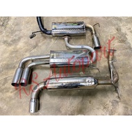 MUFFLER EKZOS JASMA FGK FUJITSUBO ORIGINAL SATRIA MIVEC CYBORG