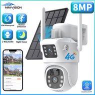 4K 8MP Forever Free Internet Traffic 4G LTE Solar PTZ Camera No WiFi Needed No Electricity Wireless 