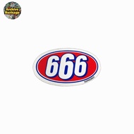 Supreme 666 logo brand clothing streetwear hypebeast sticker