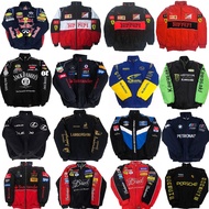 [Fine Goods] Jaket F1 Racing Jaket Bersulam Gaya Amerika Jaket Menunggang Motosikal Tahan Angin Jake