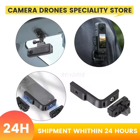 L-shaped Horizontal Vertical Bracket For Insta360 X5/X4 Magnetic Quick Release Mount Adapter For Ins