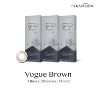 (NEW) PEGAVISION คอนแทคเลนส์สี รายวัน รุ่น DENIM (set 3 กล่อง/ 30 เลนส์)