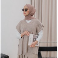 Hi.PRIMA Basic Knitted Vest ONLY VEST (Vest ONLY)