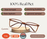 TERMURAH Kacamata Minus Anti Radiasi Pria Gaya Keren 2022 Optik Asli Ori frame Kotak