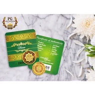 Public Gold Bar PG 1/2 Dinar 2.125G (Au 999.9) 24K Emas Bar