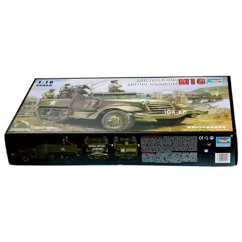 Trumpeter 00911 1/16 M16 Halftrack Armored Vehicle w/Multiple-Gun Hancraft Collectible Plastic Assem