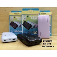SBG Pineng Powerbank LED with Usb Cable Micro Pn733 20000Mah purple blue black color Original PN929 