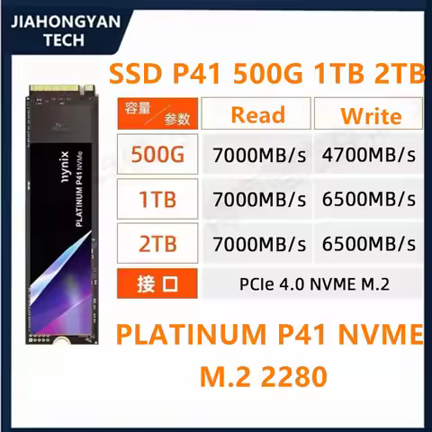 New Original SSD For SK Hynix P41 500g 1T 2T M.2 2280 NVMe Notebook SSD Desktop PCIe 4.0X4 Solid Sta
