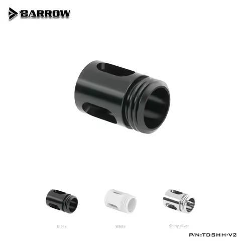Barrow TDSHH-V2 G1/4 " Multi-Stage Flow Commutated Buffer Water Cooling Fittings , White Black Silve