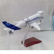 Airbus Beluga XL 30CM Resin Airplane Model w/ Landing Gear & Metal Stand Premium Collectible