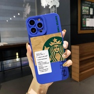 เคสโทรศัพท์สำหรับ OPPO A16 A15 A35 A16E A16K A53 A54 5G A74 A94 4G A7 A12 A5S A95 A96 A76แฟชั่น Starbucks กาแฟ Life สีดำขอบสแควร์เต็มรูปแบบ Len ป้องกัน