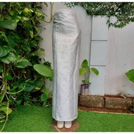 rok songket lilit tenun termurah batik palembang premium t - putih silver