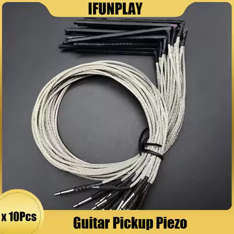 10pcs 6 String Acoustic Guitar Bridge Saddle Rod Pickup Piezo Folk Guitarra EQ Under Saddle Pickup P