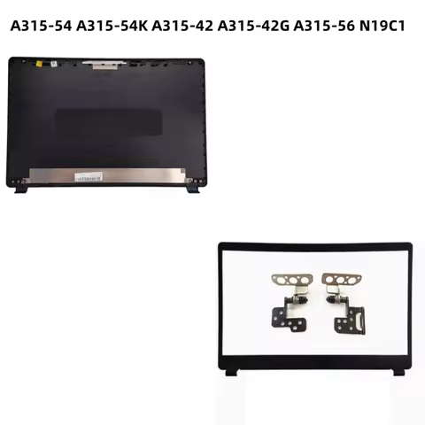 New LCD Back Cover Case Bezel Front Frame Cover Case Hinge For Acer Aspire A315-54 A315-54K A315-42