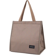 Insulated Lunch Bag for Work, 10.2"x5.9"x10.2" Oxford Waterproof Striped Canvas Tote Bag