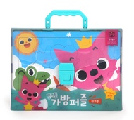 Pinkfong Bag Puzzle Toy Shark Family Jigsaw Baby Shark Character Child Kids Gift