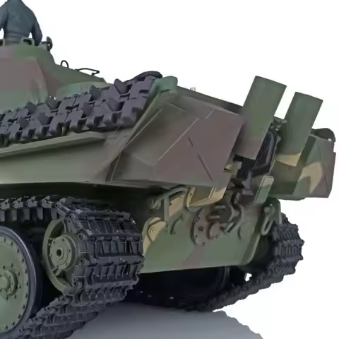 2.4G Heng Long 1/16 Scale 7.0 Plastic German Panther G RTR RC Battle Tank Model 3879 Remote Control 