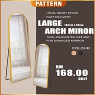 ✬PATTERN Full Length Arch 160cm x 60cm Stand Mirror Cermin Tinggi Besar Modern Nordic Scandinavian Mirror Dual Function✧